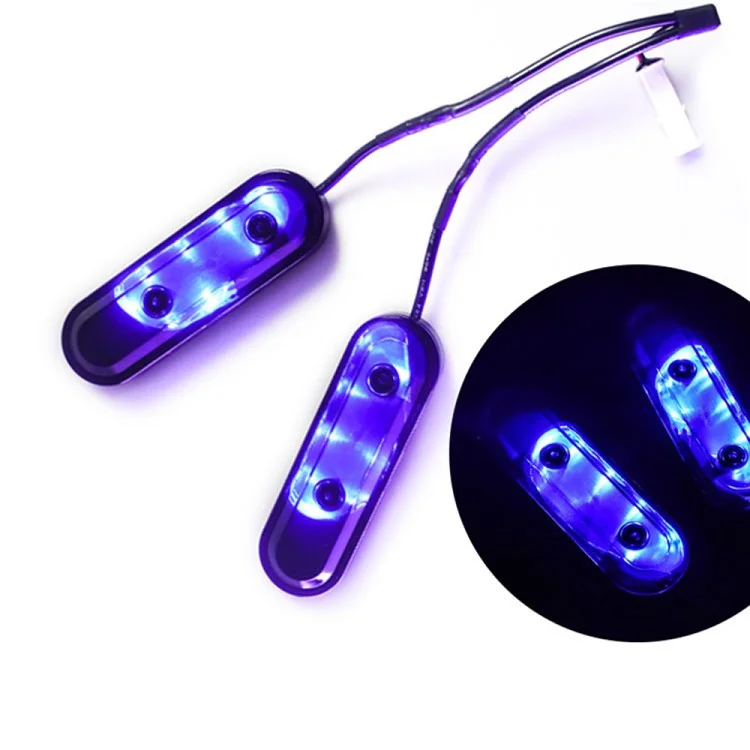 1Paio di fanale posteriore alimentato a cavo per Xiaomi M365 / Pro / 1s Monopattino elettrico Luci colorate Custodia protettiva integrata Luce LED - Blu