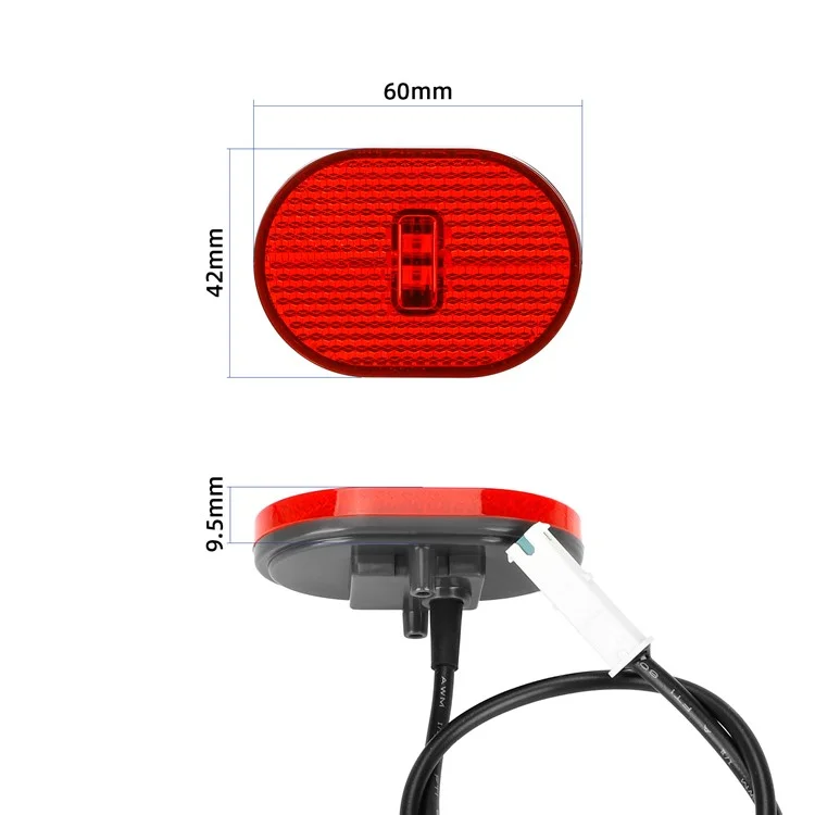 Para el patinete eléctrico Xiaomi 4 Pro, guardabarros trasero de ABS y luz trasera (con accesorios de instalación)