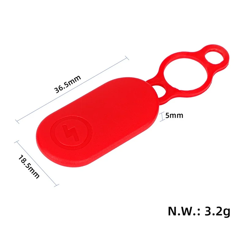 For Xiaomi 4 Pro E-Scooter Waterproof Silicone Cover Dust Plug Protector - Black