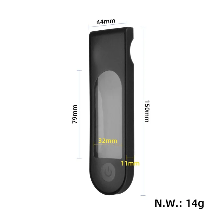 Pour Xiaomi Electric Scooter 4 Ultra Dashboard Display Soft Silicone Case - Noir
