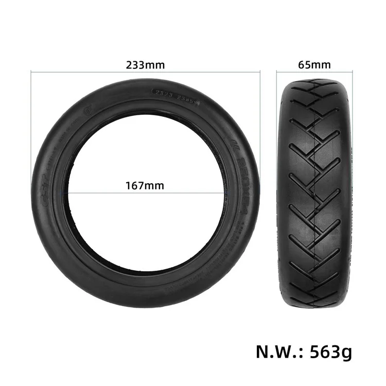 CST For Xiaomi Electric Scooter 4 / 4 Pro / 4 Lite 10-inch Rubber Tyre Vacuum Tire