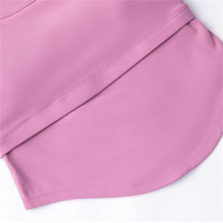 CX1575 Женские длинные рукава Gym Tops Nuls Free Sports T-Shirt Fitness Workout Yoga - Розовый / 6(M)