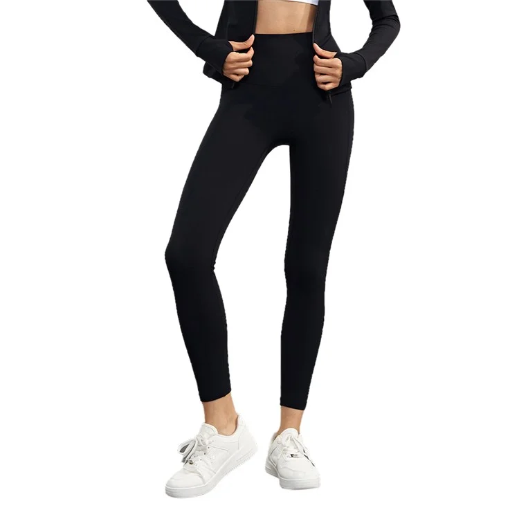 CK1621 Nuls Seamless Gym Leggings with Pockets Women Workout Fitness Jogging Yoga Pants - Graphite Grey / 4(S)