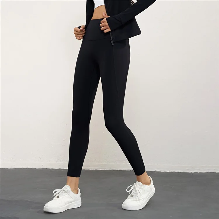 CK1621 Nuls Seamless Gym Leggings with Pockets Women Workout Fitness Jogging Yoga Pants - Graphite Grey / 4(S)