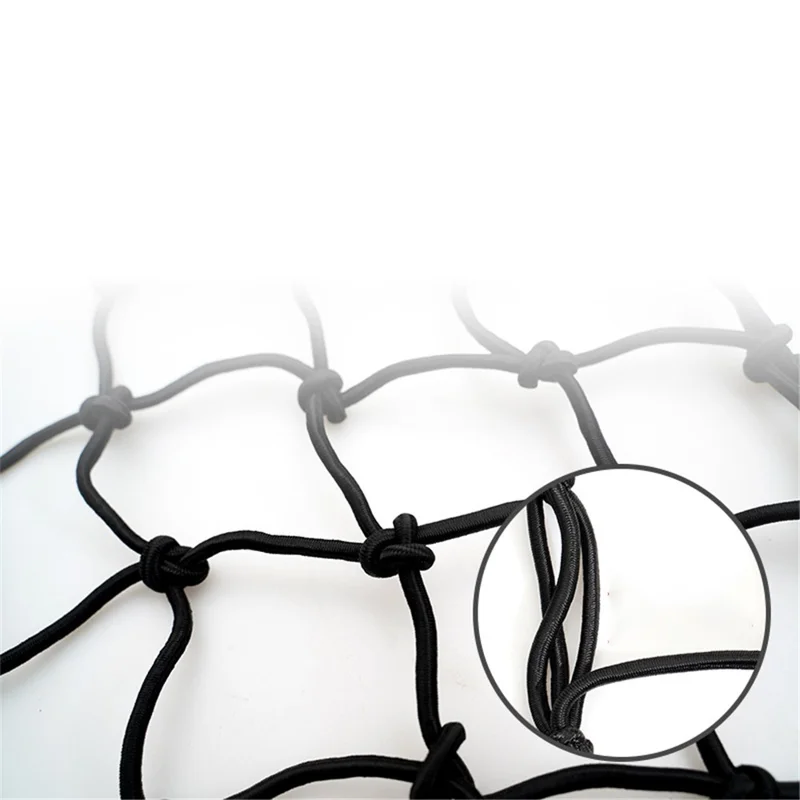 Universal Electric Scooter Helmet Fixing Net Latex Scooter Tail Helmet Mesh Pocket - Red