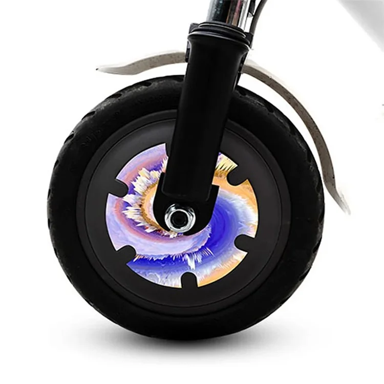 2 pièces pour Xiaomi M365 / Pro / 1S Trottinette électrique Autocollant de moteur Couvercle de roue Film - Tridimensionnel