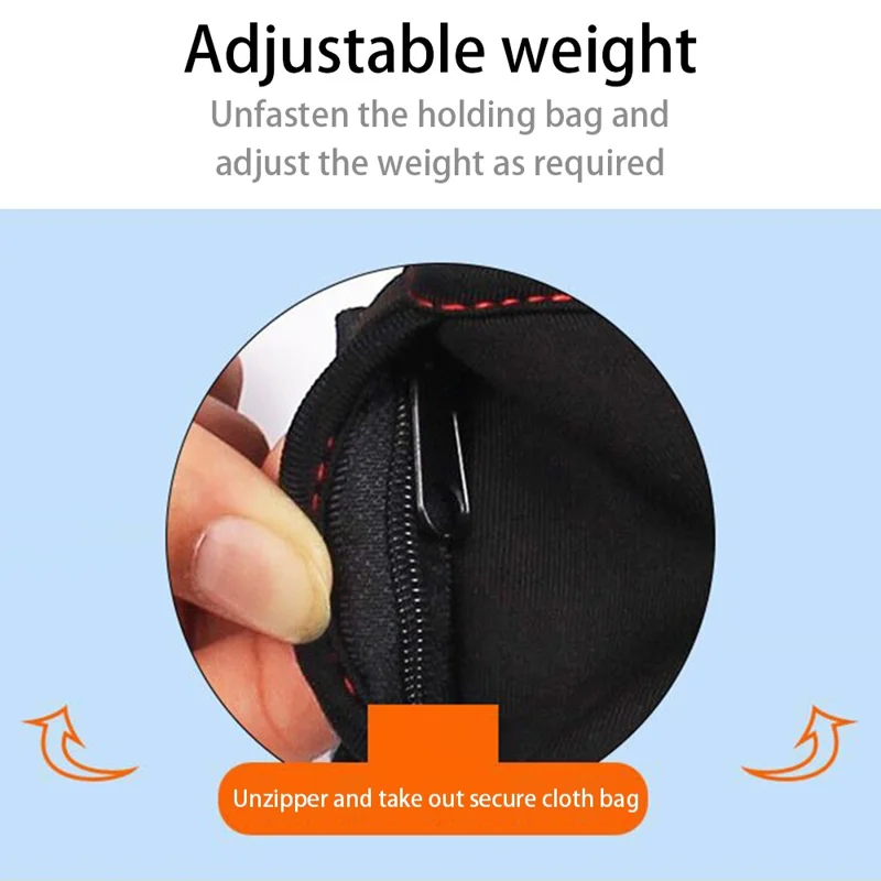 AIBEIJIAN 1 paio, 2 kg Sacchetto pesante per corsa e allenamento, regolabile per polso e caviglia, attrezzatura fitness con pesi