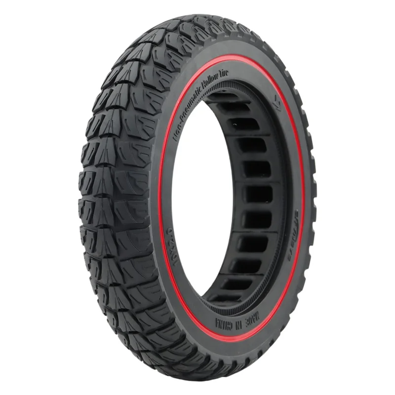 10 Inch Electric Scooter Anti-slip Replacement Tyre 10x2" Explosion-Proof Solid Tire - Black