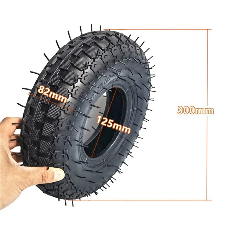 10-inch Electric Scooter Inner+Outer Tires Shock-absorbing Anti-slip Rubber Wheels