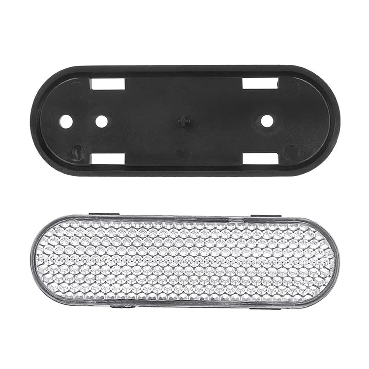 For Xiaomi Electric Scooter 4 Pro Front Wheel Hub Decorative Shell+White Reflective Strips Set