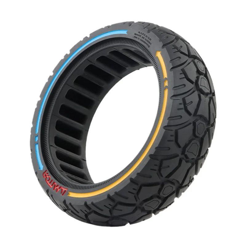 AIMITE Patín eléctrico de 8,5 pulgadas, neumático de goma, de dos colores, con ranuras de rodadura de 56 mm, para todoterreno, neumático sólido
