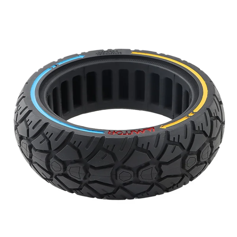AIMITE Patín eléctrico de 8,5 pulgadas, neumático de goma, de dos colores, con ranuras de rodadura de 56 mm, para todoterreno, neumático sólido