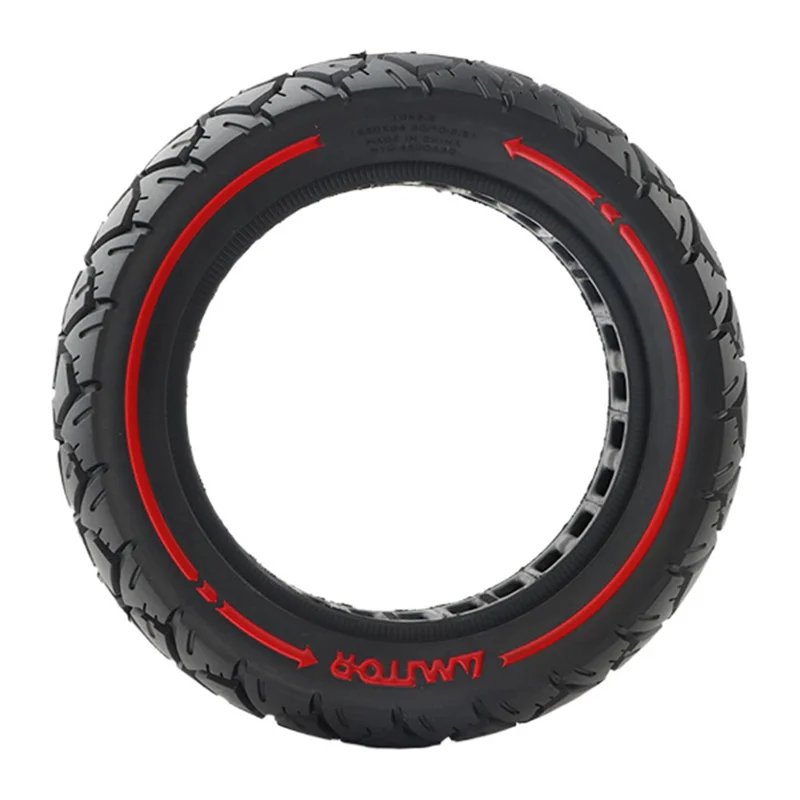 AIMITE 10 Polegadas Pneu de Borracha Antiderrapante 45mm Ranhuras de Banda de Rodagem Pneu Sólido para Scooter Elétrica Fora de Estrada 