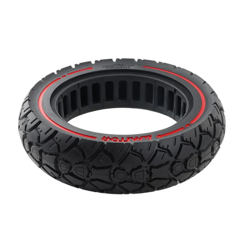 AIMITE 10 Polegadas Pneu de Borracha Antiderrapante 45mm Ranhuras de Banda de Rodagem Pneu Sólido para Scooter Elétrica Fora de Estrada 