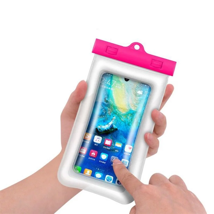 Sacca Pelle Phella Fluaing IPX8 Deep IPX8 IPX8 Airbag TPU Per Telefoni Cellulari Inferiori a 6,4 Pollici - Rosa