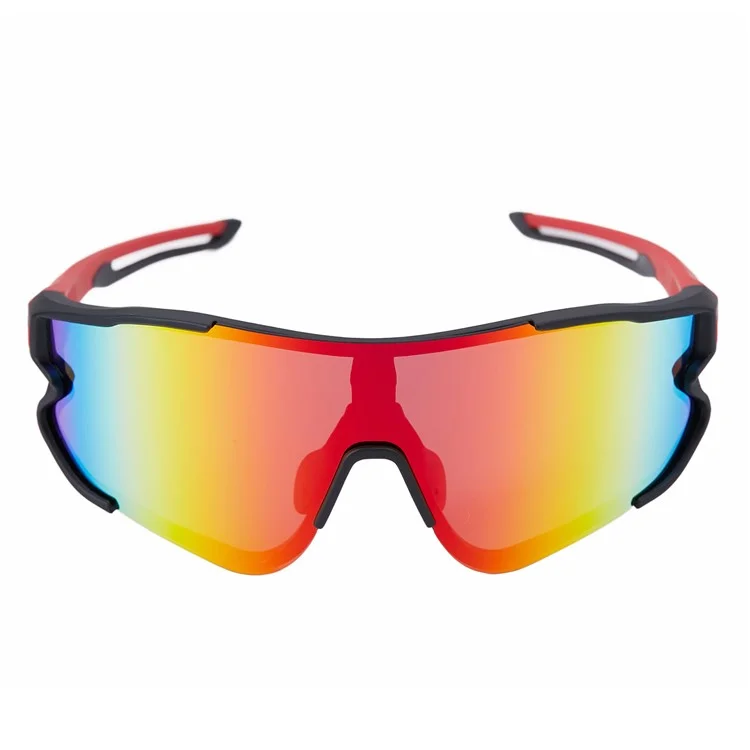 West Verging Sports Extérieurs Polarized Sunglasses Running Wriper Cycling Sunglasses Pour Hommes / Femmes - Rouge