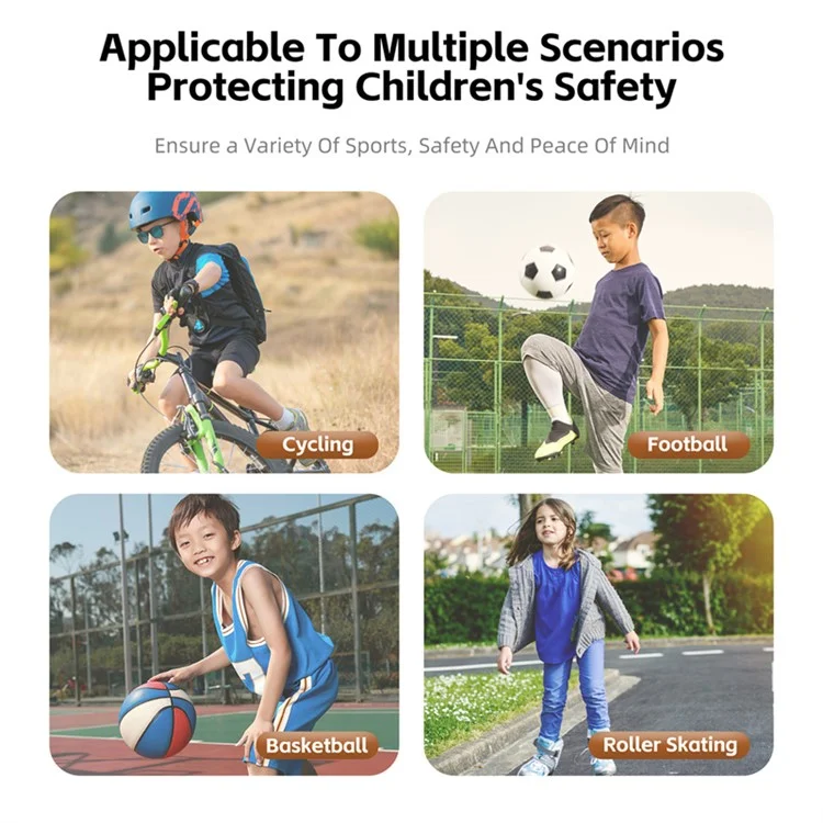 WEST BIKING YP0212123 2PCS Kid's Elbow Brace Shock-Absorbed Knee Compression Sleeve for Children