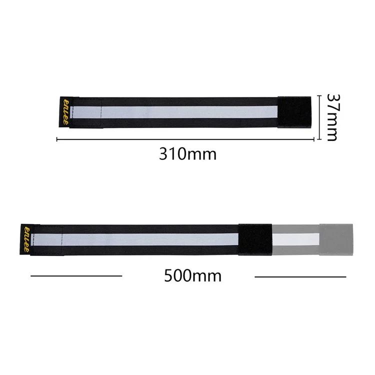 ENLEE 1Stück Reflektierende Fahrradhose Fixierband Fahrrad Nachtfahren Warnhosenband, 310x37mm - ES20