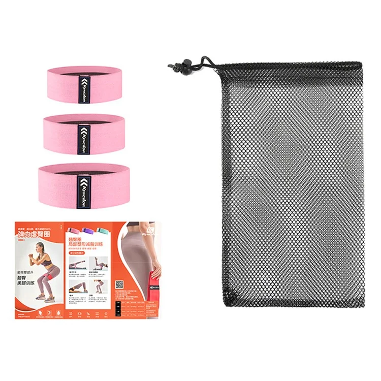 KYNCILOR AB059 3 pièces / Ensemble de bandes de résistance fitness yoga - Bandes élastiques pour fesses - Bandes d'étirement - Style C