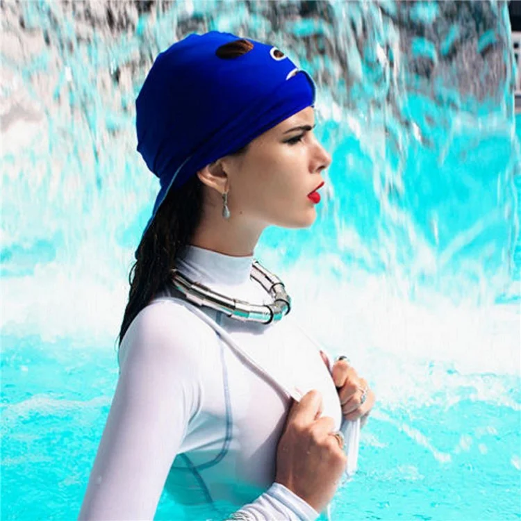 BLUE DIVE FS-04 / 05 Sun Protection Swimming Cap UPF 50+ Head Scarf Face Cover - Blue