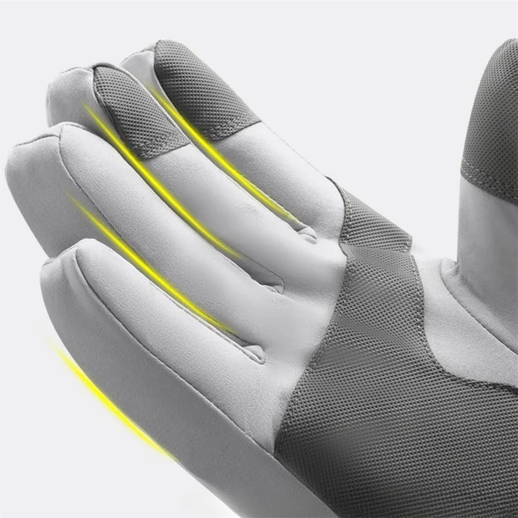 HX223 Winter Windproof Touch Screen Motorcycle Gloves for Men / Women Thermal Ski Mittens - Purple+White / Women