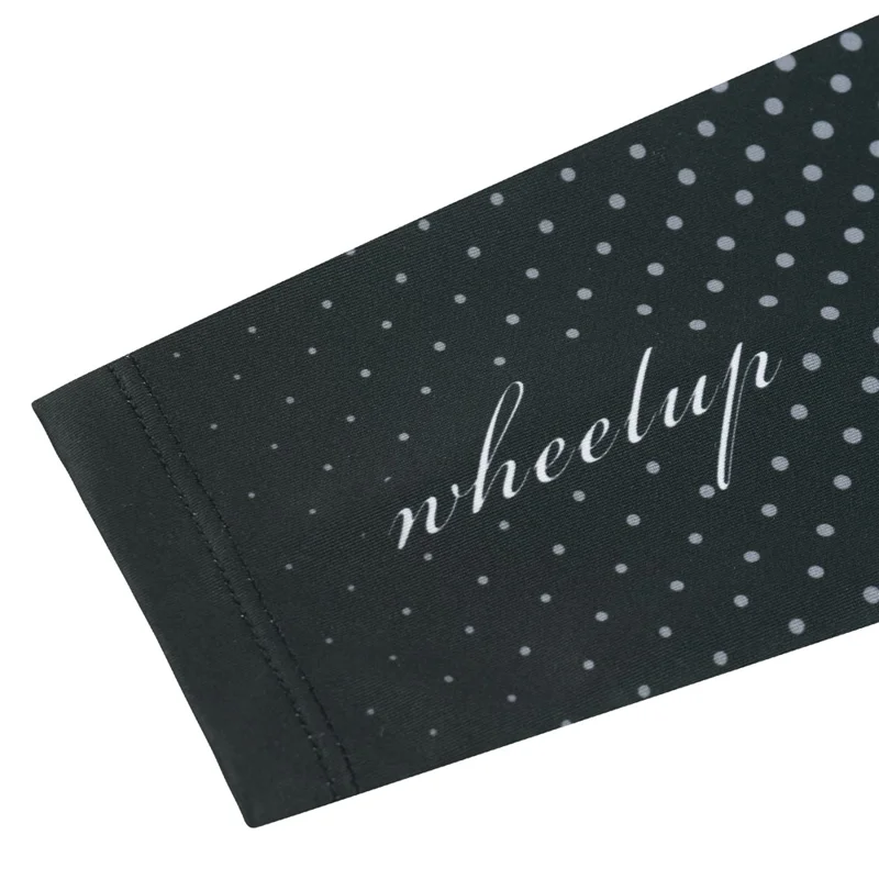 WHEEL UP Summer Anti-UV Breathable Quick-drying Sunscreen Sleeves Ice Silk Arm Sleeves - Black/Grey S/M