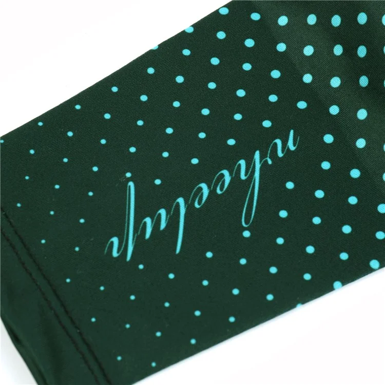Rodas Para Cima Verão Anti-UV Respirável Secagem Rápida Sunscreen Sleeves Gelo Silk Braço Mangas - Preto / Azul L / Xl