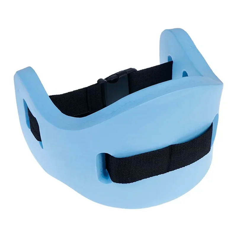 62x22x2.5cm EVA Swimming Float Board with Adjustable Waist Belt Swim Training Aid for Adults Children - Blue