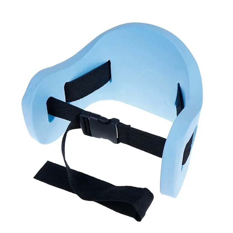 62x22x2.5cm EVA Swimming Float Board with Adjustable Waist Belt Swim Training Aid for Adults Children - Blue