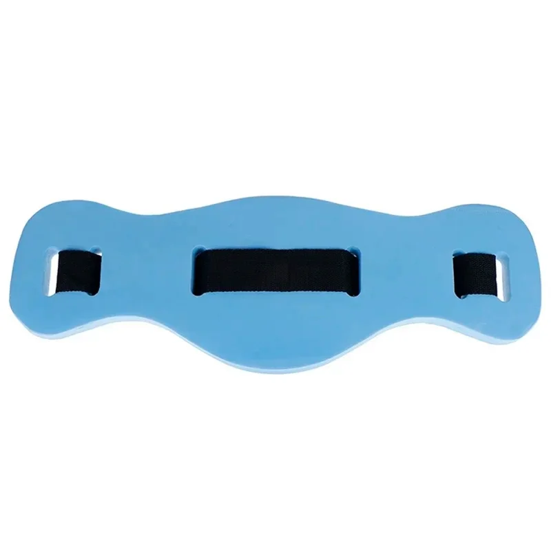 62x22x2.5cm EVA Swimming Float Board with Adjustable Waist Belt Swim Training Aid for Adults Children - Blue