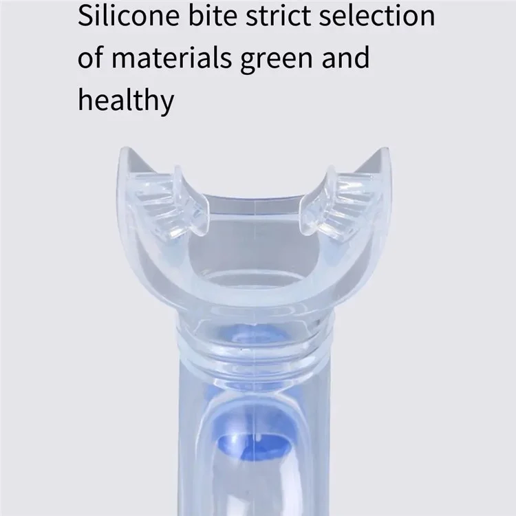 S16S Front-Mount Snorkel Swimming Underwater Breathing Training Tube Professional Diving Equipment for Adults - Red
