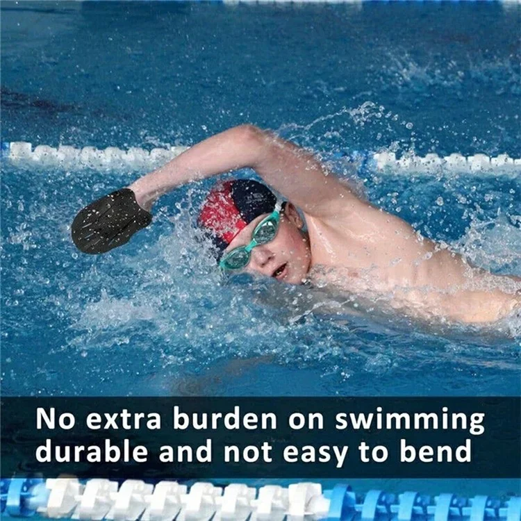 F004 1 Paar Kinder-Schwimmpaddel Größe Verstellbare Freestyle Schwimmtrainingsausrüstung - Rot