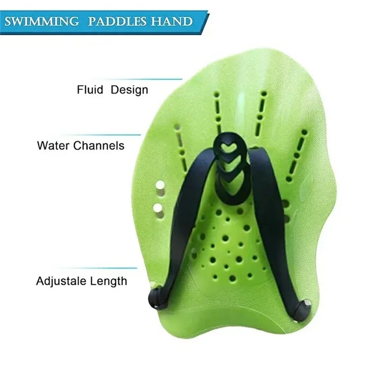 F004 1 Paar Kinder-Schwimmpaddel Größe Verstellbare Freestyle Schwimmtrainingsausrüstung - Rot