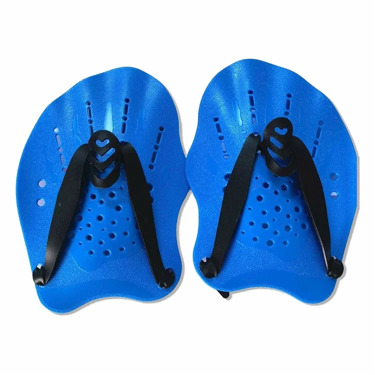 F004 1 Paire de Palmes de Natation Taille Enfant Réglables Équipement d'Entraînement de Nage Libre - Bleu