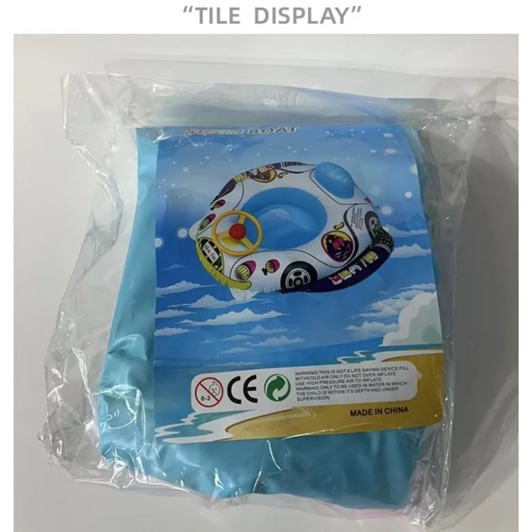 Lot de Bouées de Natation Gonflables SUMMERT avec Motif Dessin Animé pour Enfants de 1 à 3 Ans / Épaisseur de 0,18 mm / Supporte jusqu'à 25 kg - Rose Transparent