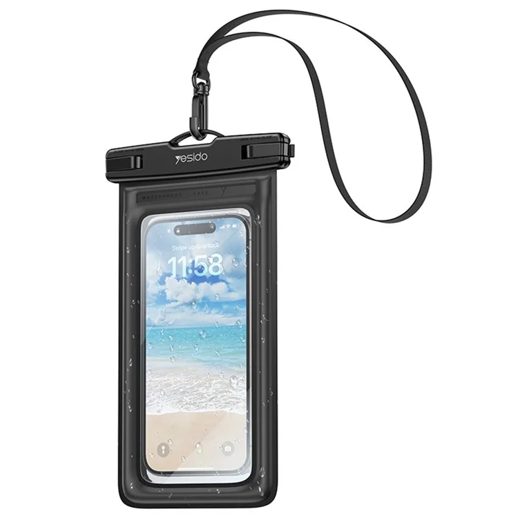 YESIDO WB50 30m Waterproof Floating Phone Pouch Touchscreen Cellphone Dry Bag for Swimming  /  Diving