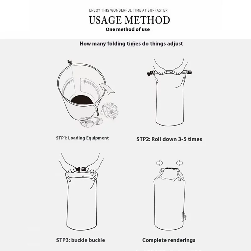 15L Single Shoulder Strap Outdoor Waterproof Dry Bag PVC Portable Storage Sack for Camping Beach Swimming Boating Kayaking - Light Green