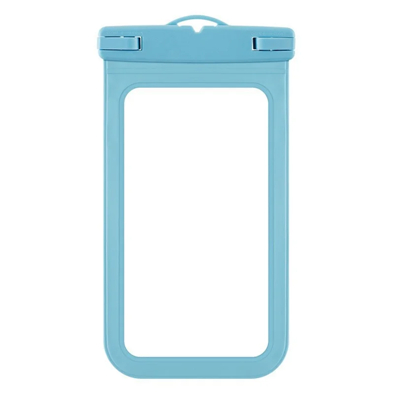 Custodia Impermeabile per Telefono Sacchetto PVC Opaco per Dispositivi fino a 6,8 Pollici IPX8 Borsa Asciutta Impermeabile - Blu