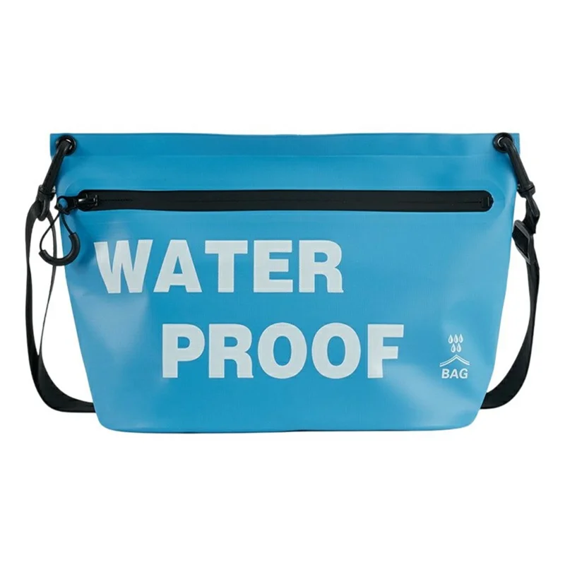 Pochette étanche IPX7 multifonction pour plage, sac sec pour téléphone pour la natation / activités de plein air avec sangle - Bleu