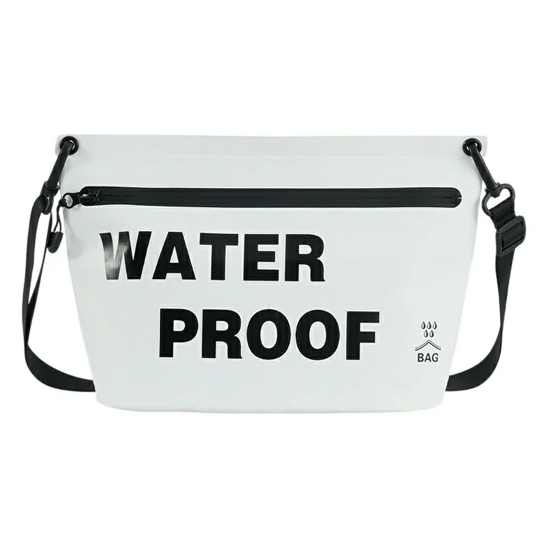 IPX7 Waterproof Bag Multi-Function Beach Pouch Phone Dry Bag for Swimming / Outdoor Activities with Strap - White
