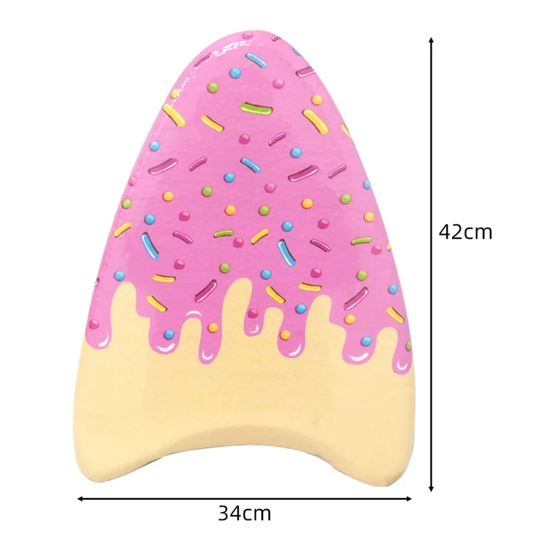 Children Swimming Training Float Board EPS Swim Board Auxiliary Kickboard, 42x34x4cm - Ice Cream
