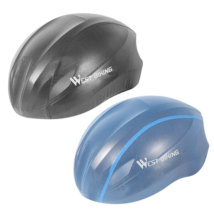 WEST BIKING YP0708080 Ultralight Bicycle Helmet Cover Waterproof Reflective Dustproof Rain Cover - Blue