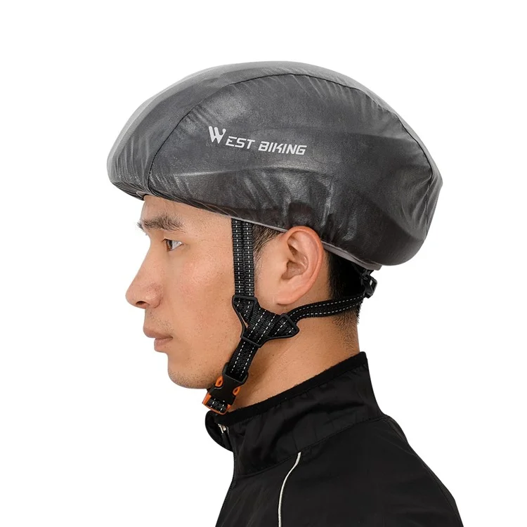 WEST BIKING YP0708080 Ultralight Bicycle Helmet Cover Waterproof Reflective Dustproof Rain Cover - Blue