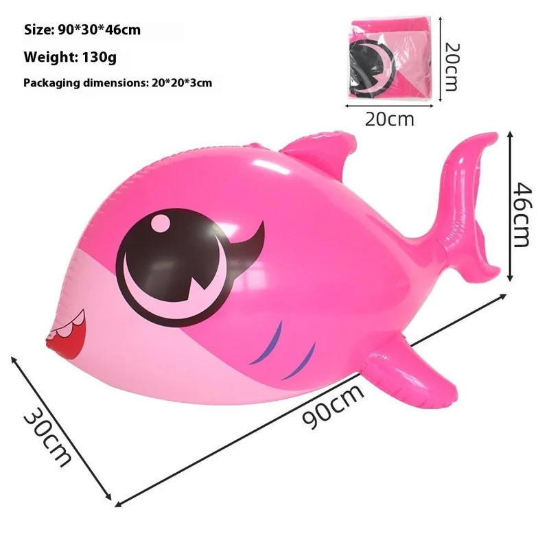 Inflatable Dolphin Thickened PVC Summer Fun Pool Float Water Party Toy - Large / Rose Dolphin