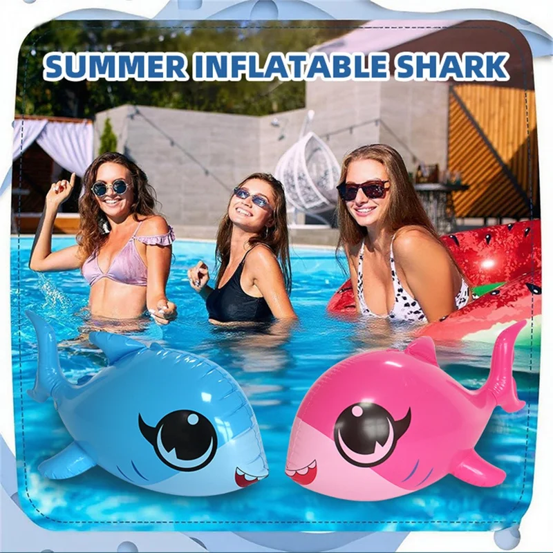 Inflatable Dolphin Thickened PVC Summer Fun Pool Float Water Party Toy - Large / Rose Dolphin