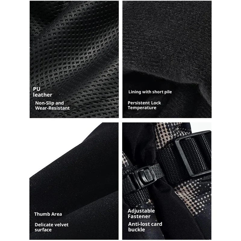 1 Pair Waterproof Winter Outdoor Ski Gloves Windproof Touchscreen Warm Gloves with Thermal Fleece Lining for Cycling Cold Weather - S  /  SK50 Purple Woman