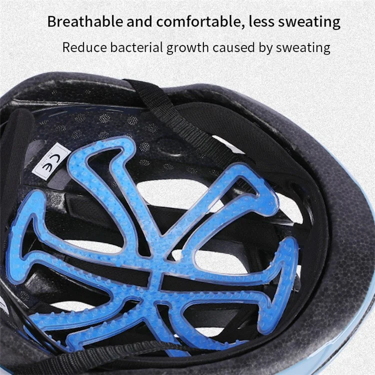 Bike Helmet Padding Comfortable Universal Bicycle Replacement TPE Pad Padding Helmet Cushion Mat - Blue