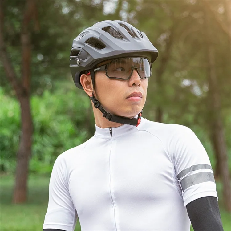 ROCKBROS Anti-fog Goggles Polarized Photochromic Glasses with Myopia Frame for Man and Women - Black