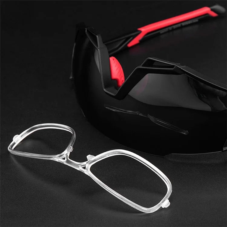 ROCKBROS Anti-fog Goggles Polarized Photochromic Glasses with Myopia Frame for Man and Women - Black