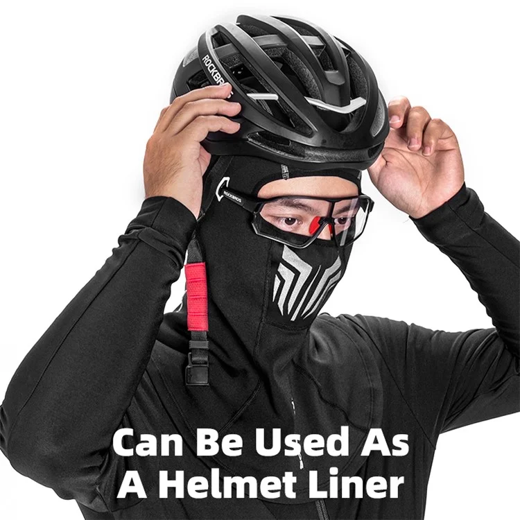 Masque facial ROCKBROS Soft Keeping Warm Windproof Cycling Head Scarf pour hommes et femmes - Long Foulard
